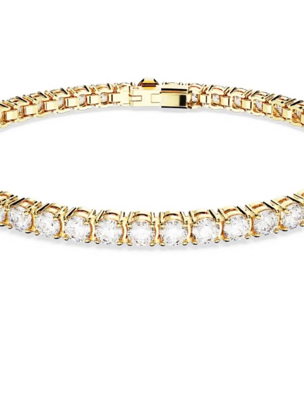 Swarovski Matrix Tennis bracelet
Round cut, White, 18K gold finish